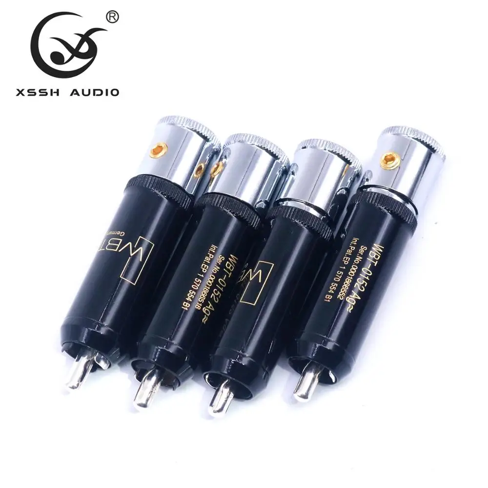 4 шт. RCA XSSH Audio YIVO Hi End HIFI DIY 0152AG посеребренный штекер аудио разъем для аудиокабеля