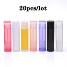 20 штук 5 мл трубка губной помады бальзама для губ Пустые контейнеры косметические контейнеры губной помады банки бальзам трубки крышка контейнера дорожные инструменты для макияжа