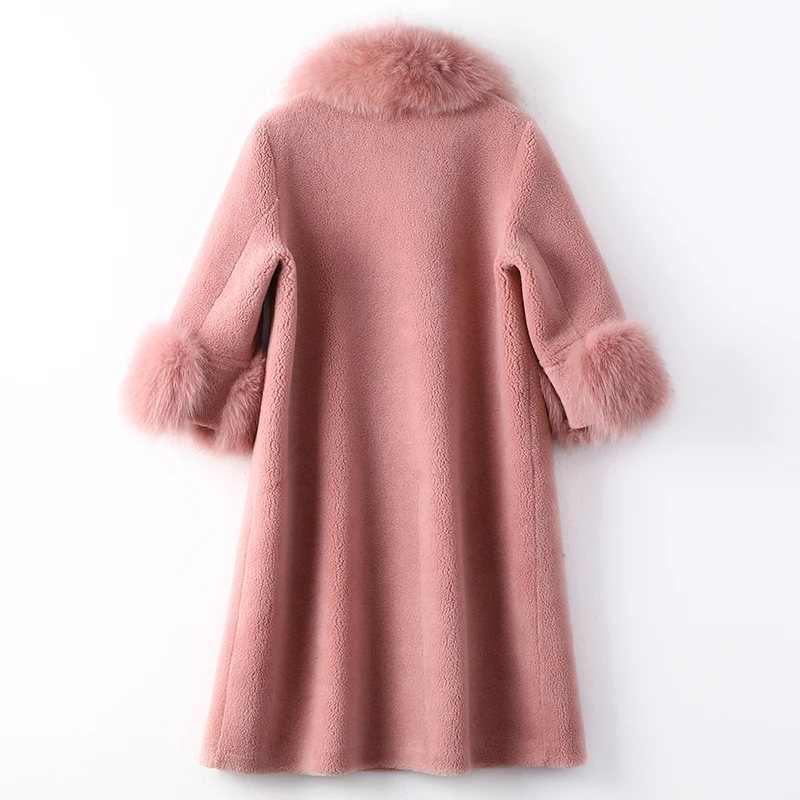 2019 женская теплая длинная верхняя одежда гранулированная бархатная меховая
