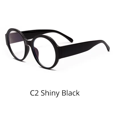 C2 Shiny Black Ralferty женские очки, очки в круглой оправе, синий светильник, блокирующие очки для компьютера, новые трендовые оправы для очков, близорукость W192141 - Цвет оправы: C2 Shiny Black