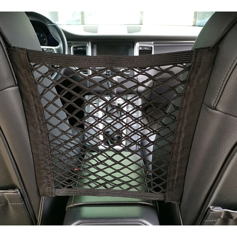 

Strong Elastic Car Mesh Net Bag Between Organizer Seat Back Storage Bag Luggage