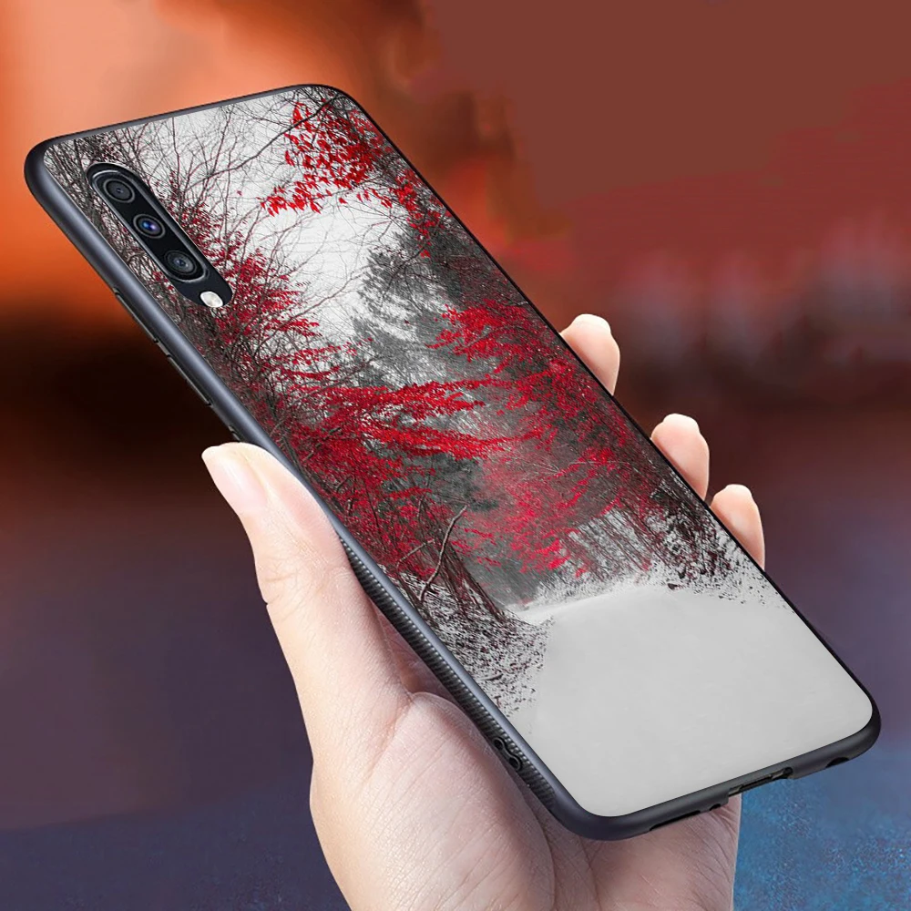 Дерева природы мягкий силиконовый чехол для телефона для samsung A2 Core A10s A20E A20s A30s A40s A50s A60 A70s - Цвет: B5