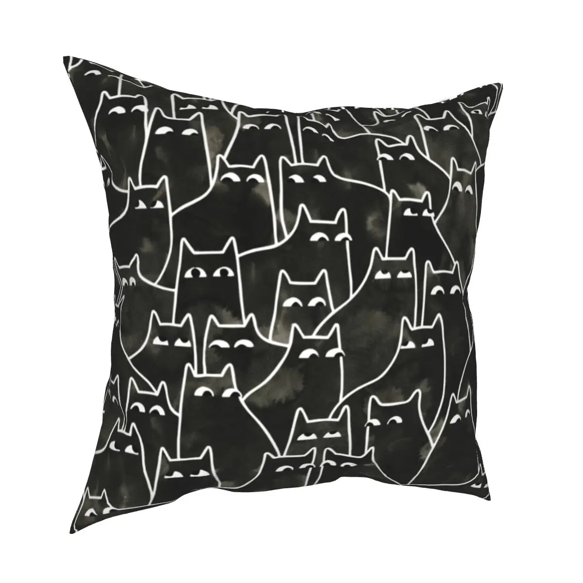 Подозрительной кот квадратных наволочки номер милый чёрной Китти подушка для