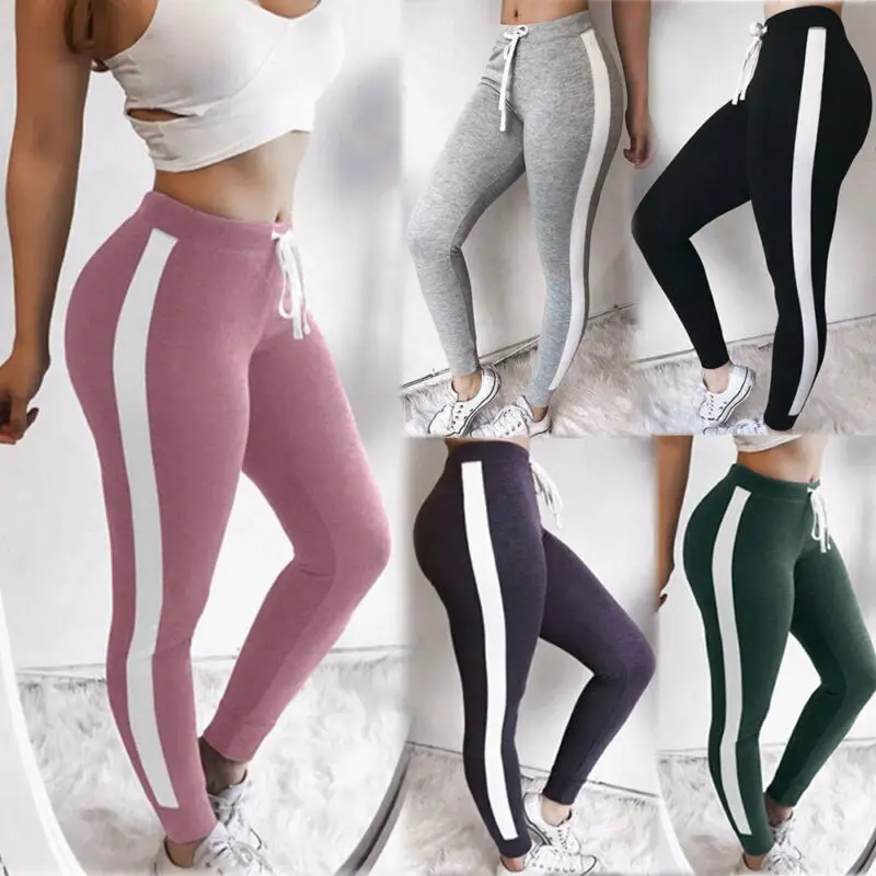 

Women High Waist Sport Pant Flexible Fitness Legging Running Gym Scrunch Trousers
