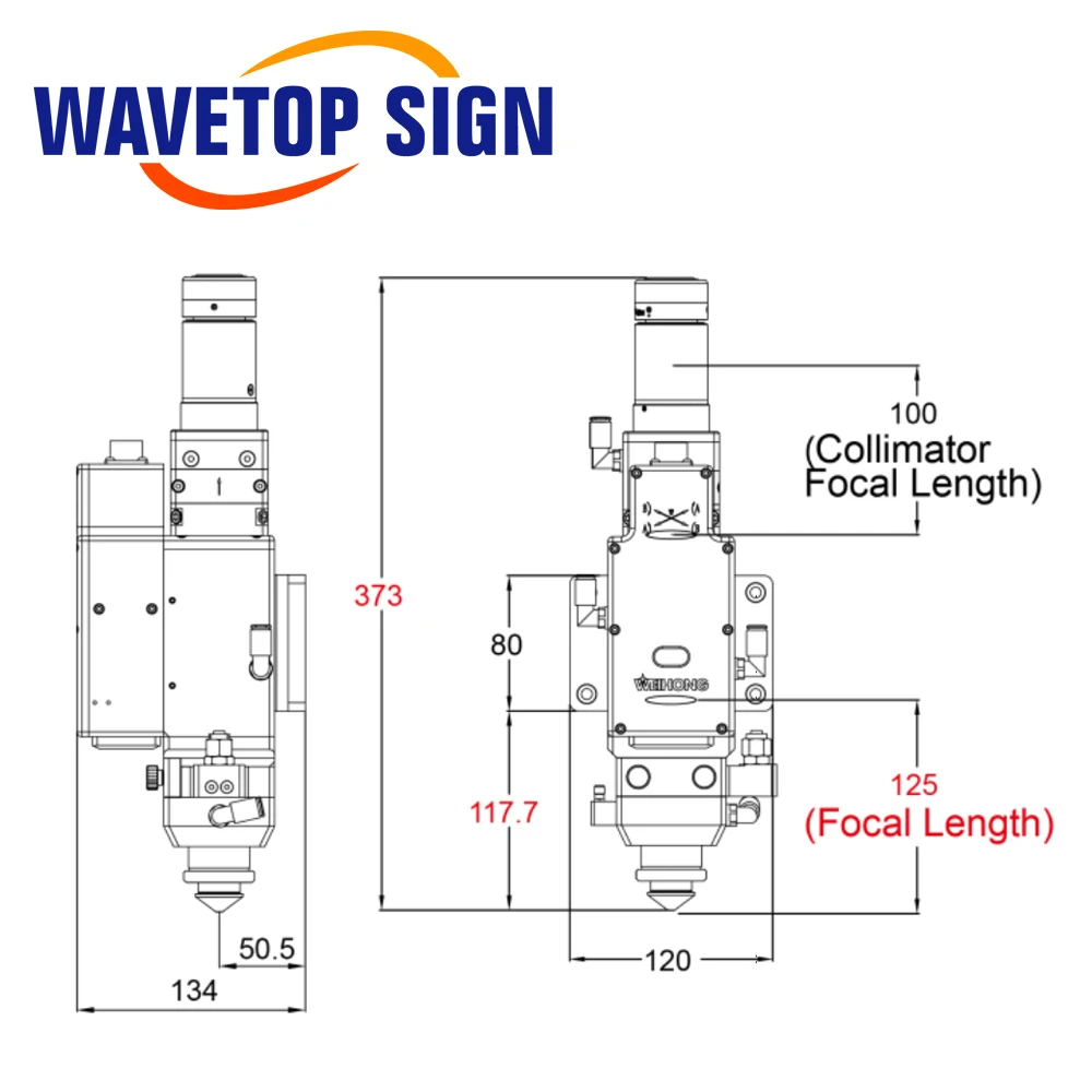 

WaveTopSign WeiHong SL-030A 3000W Automatic Focus Laser Cutting Head