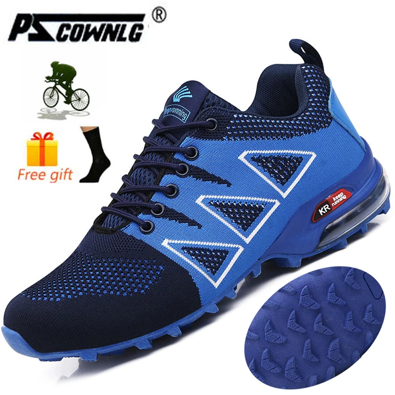 

Pscownlg Men MTB Cycling Sneakers Mountain Bicycle Shoes Oxford Cloth Waterproof Bicycle Shoes Outdoor Hiking Footwear Winter