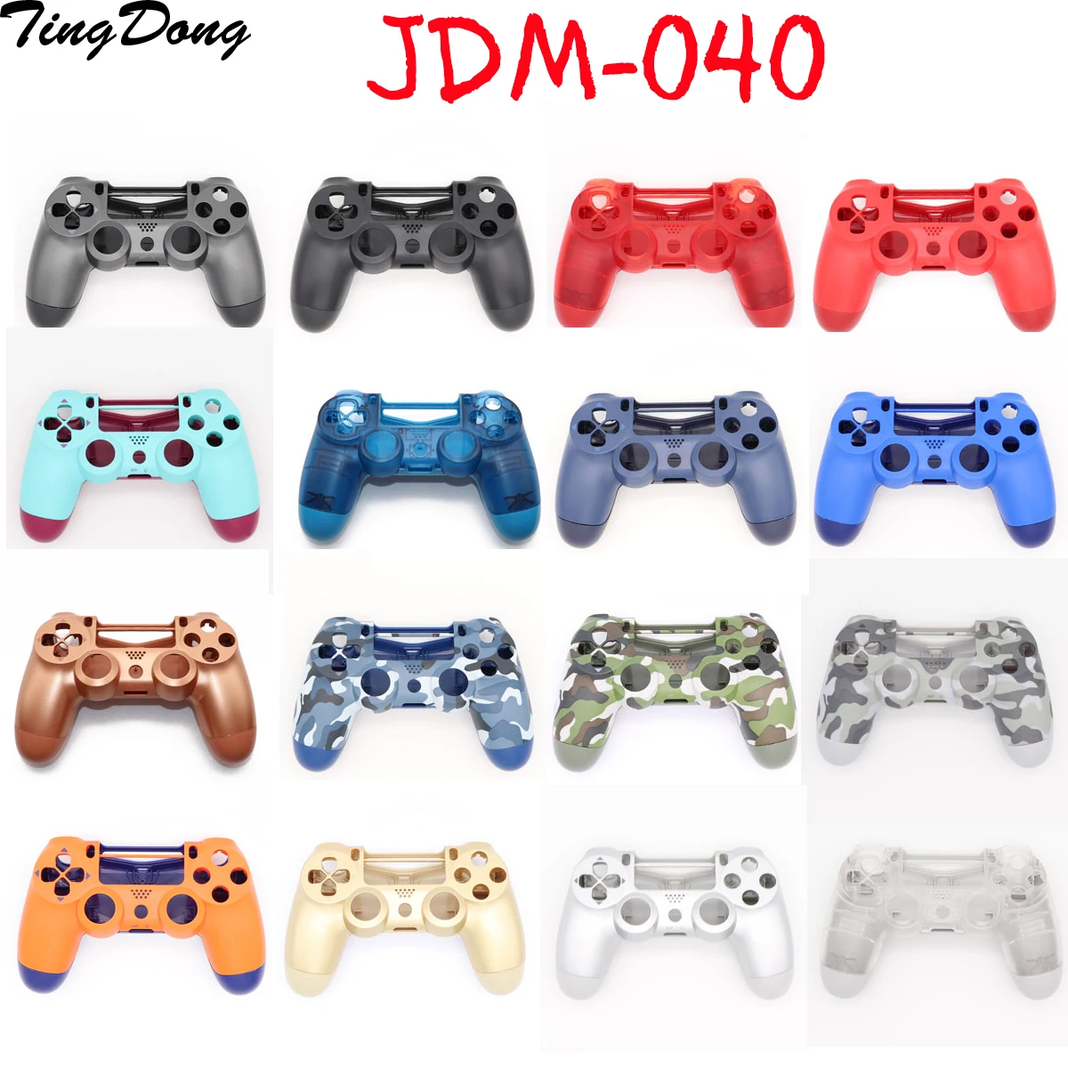 PS4 Pro 4 0 контроллер JDS040 JDM 040 V2 передний задний жесткий пластиковый верхний корпус