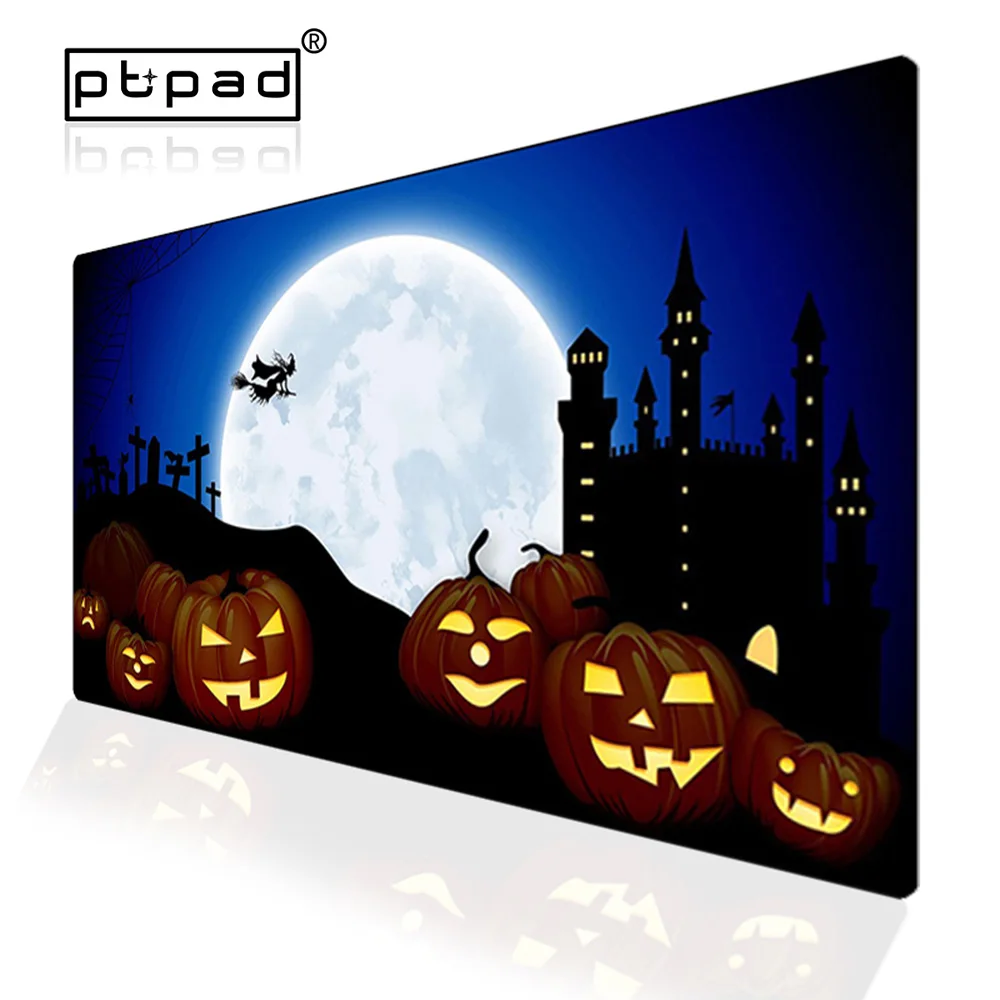 Коврик для мыши в виде тыквы фонаря Хэллоуина большая компьютерная игра игровой