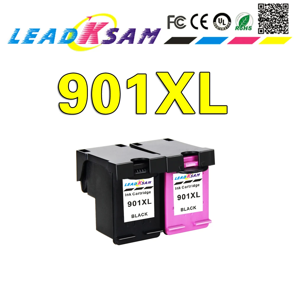 Чернильный картридж LEADKSAM 901XL совместимый с картриджем hp 901 xl hp901 для принтера Officejet