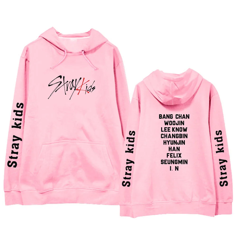 

kpop Korea stray kids Surrounding Hooded sweater Harajuku Gothic coat new women hoodies womens clothing sweatshirt