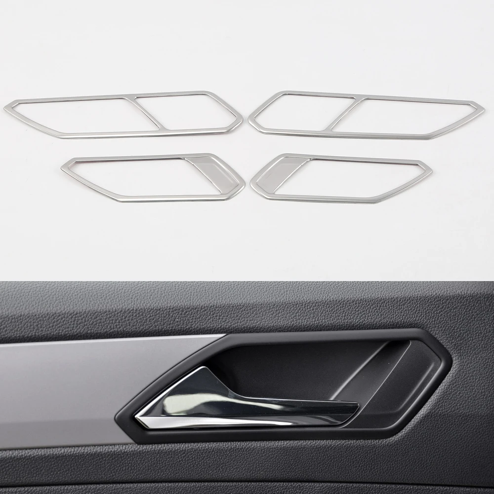 Наклейка на дверную ручку раму отделку обложку для Volkswagen VW Tiguan MK2 2017 2018 2019 2020