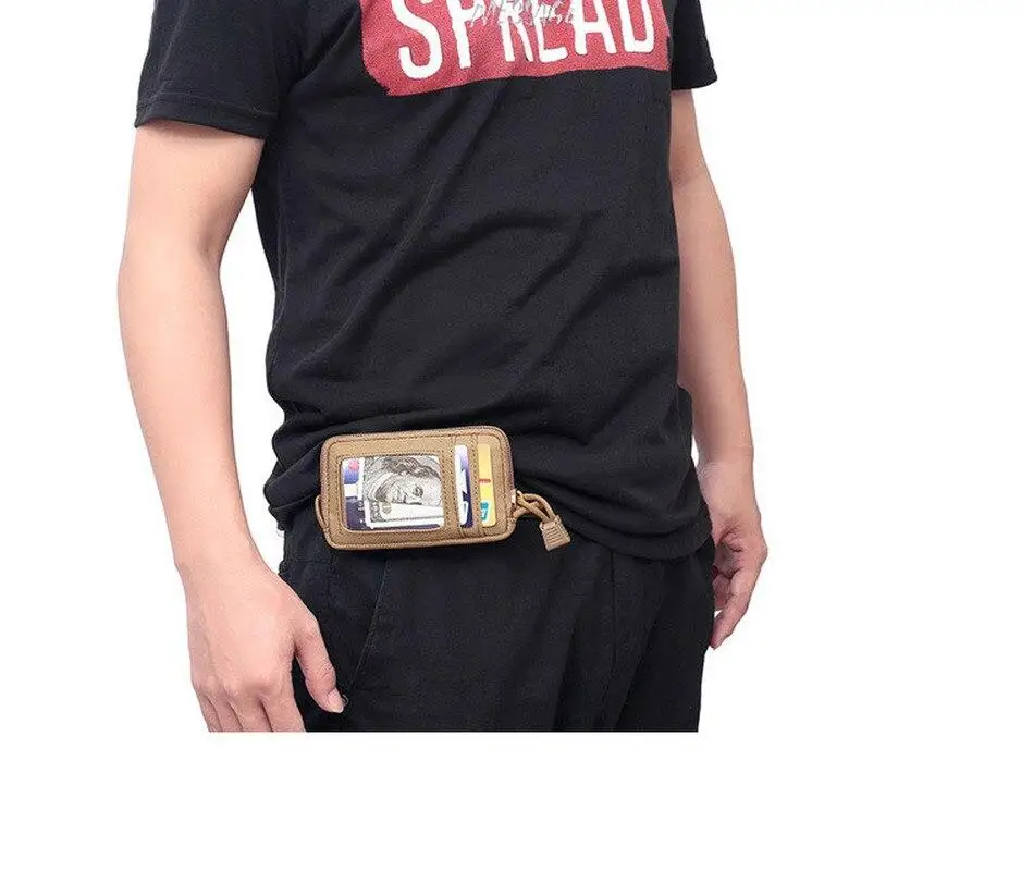 

Outdoor Unisex Running Sports Waist Bag Multi-function Change Leisure Card Bag Tactical Small Package Crossbody Bags