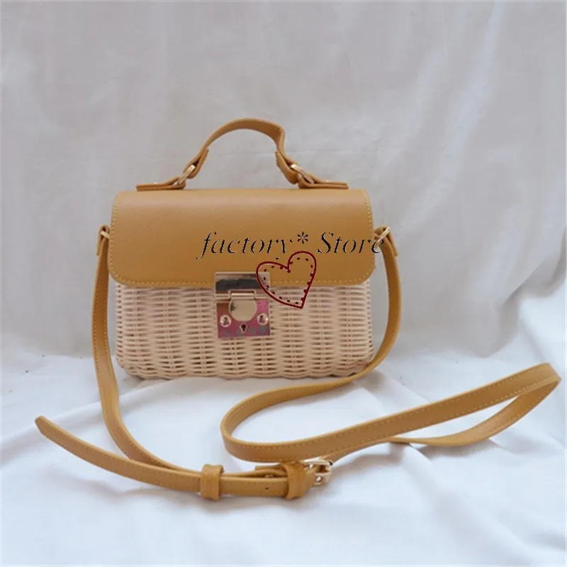 

Соломенная плетеная Сумка на ремне из ротанга