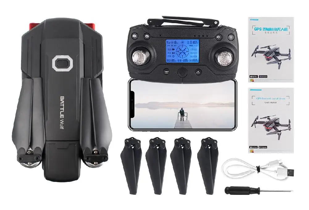 LeadingStar X46G Портативный gps 5G WiFi FPV с 4K двойной камерой бесщеточный Радиоуправляемый