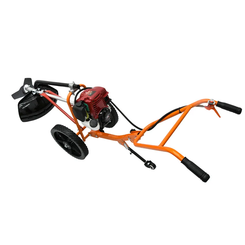 Универсальная переносная машина для прополки газона с ручным приводом с рыхлителем почвы и четырехтактным двигателем GX35 140, мощностью 1900 Вт.