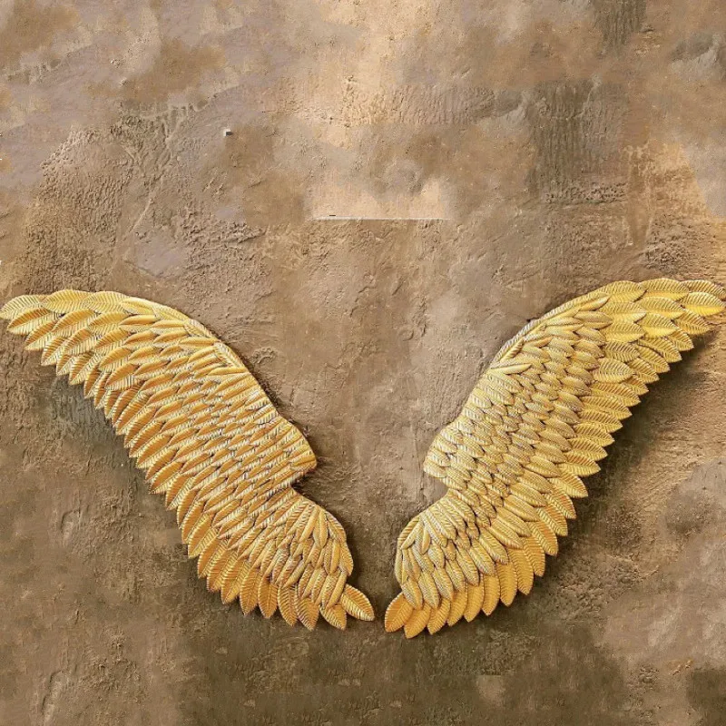 Американский Ретро Ангел крылья настенный бар железная стена украшения одежды