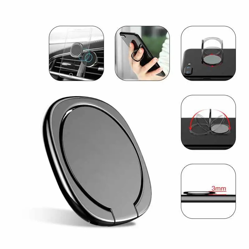 Kuulee Универсальное кольцо держатель на палец для мобильного телефона 360 градусов