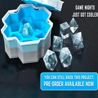 delicate ice cube tray silicone ice cube mold for freezer dice shaped flexible ice cube maker for whiskey cocktail mixed drinks