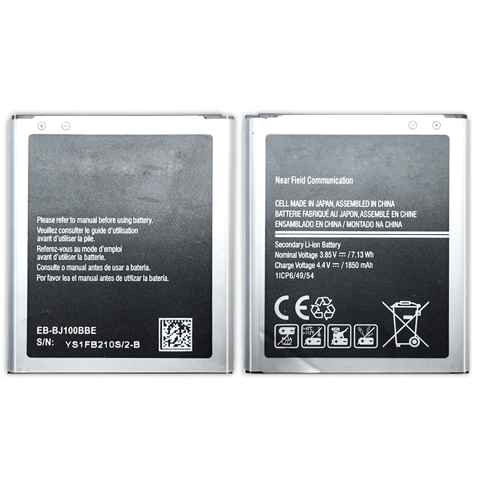 

Mobile Phone Battery For Samsung Galaxy J1 (2015 VERSION) J100 J100F J100H J100FN J100M J100D EB-BJ100BBE 1850mAh