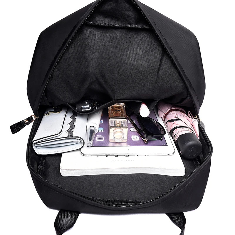 

2020 Solid Color Oxford Cloth Backpack for Women High-quality Shoulder Travel Packbag Retro Lady Multifunctional Travel Rucksack