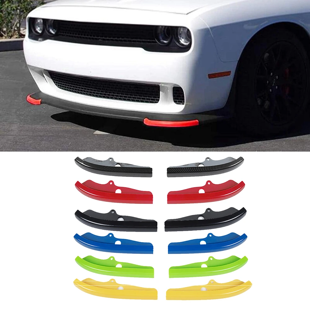 

ABS Exterior Car Stickers for Dodge Challenger 2015-2021 Front Front Bumper Lip Cover Splitter Spoiler Guard Trim Accessories
