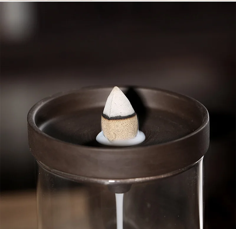 Медитация монах обратного потока благовония горелка + бесплатно 5 Ладана Конусов