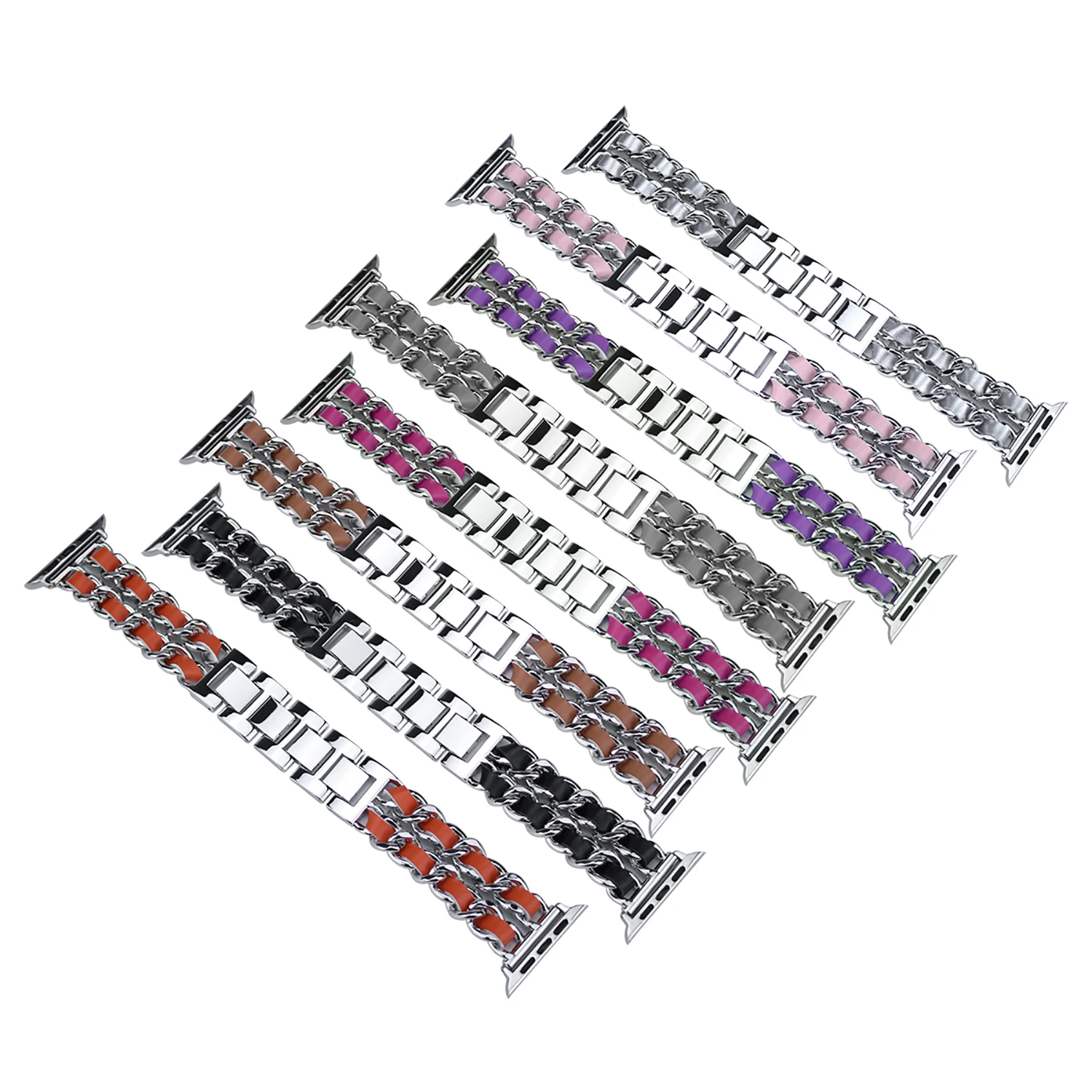 Watchband for Apple Watch 6 Band 44mm 42mm Bracelet Watch for Iwatch Series 3 4 5 Band 40mm 38mm Stainless Steel Luxury Fashion