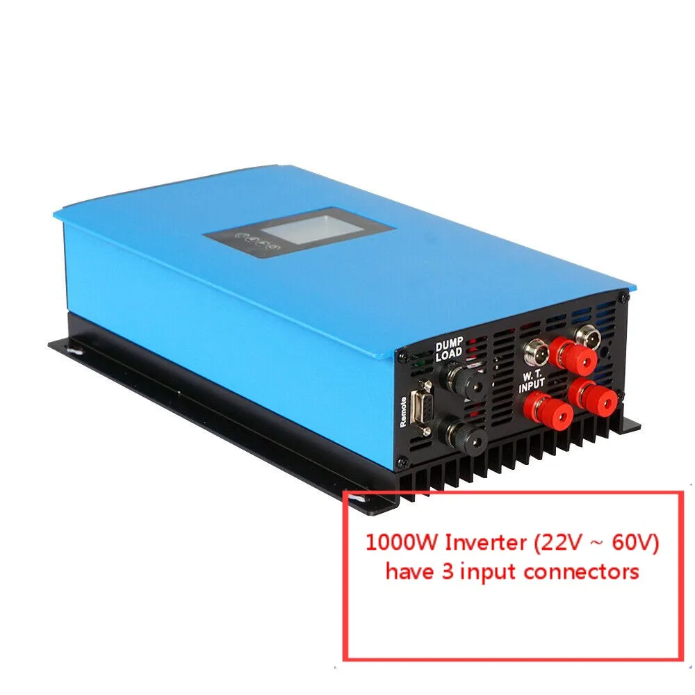 ECO WORTHY On Grid Inverter 1000WPure Sine Wave MPPT PV system DC 22 65V/45 90V/22 60V для домашнего завода|Солнечные