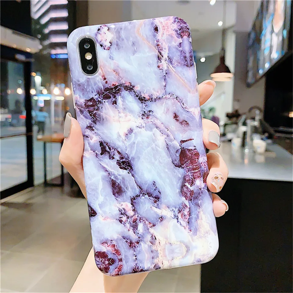 shiny luxury marble phone case for iphone 11 pro max x xs max xr 6 6s 7 8 plus se 2020 granite stone texture fundas case free global shipping