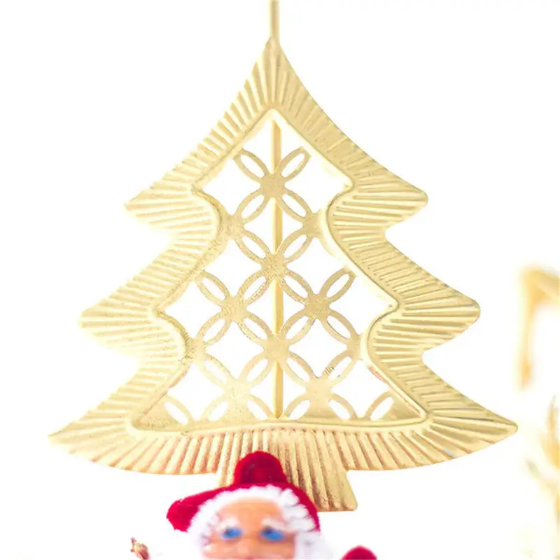 Рождественская Свеча Железный орнамент свеча Настольный Декор Фон домашний