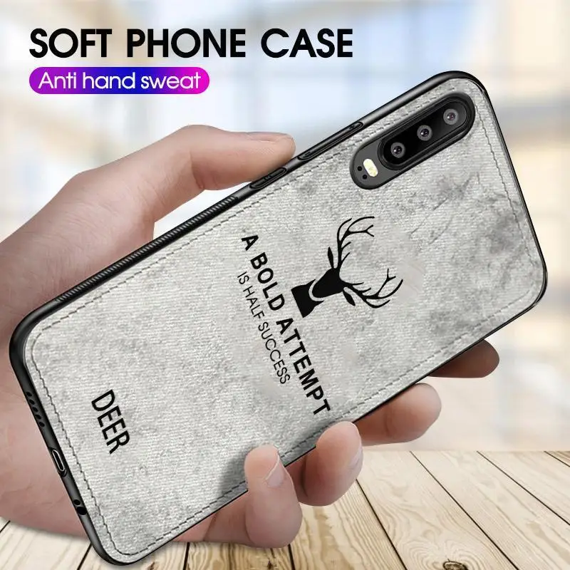Для huawei Nova 5t чехол из мягкого ТПУ с оленем, тканевый чехол для huawei Mate30 P20 P30 Y9 Y7 Y6 Y5 P Smart Z, защитный противоударный чехол