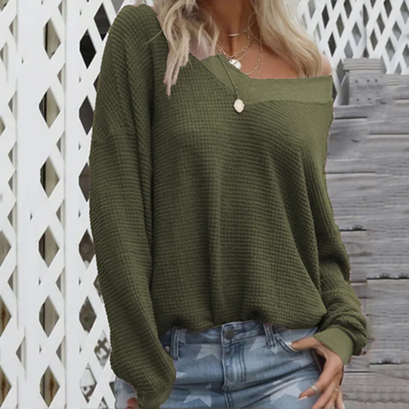 New women sweaters 7 colors autumn winter V-neck jumper casual knitted ladies tops pullover clothes outwear 2019 | Женская одежда