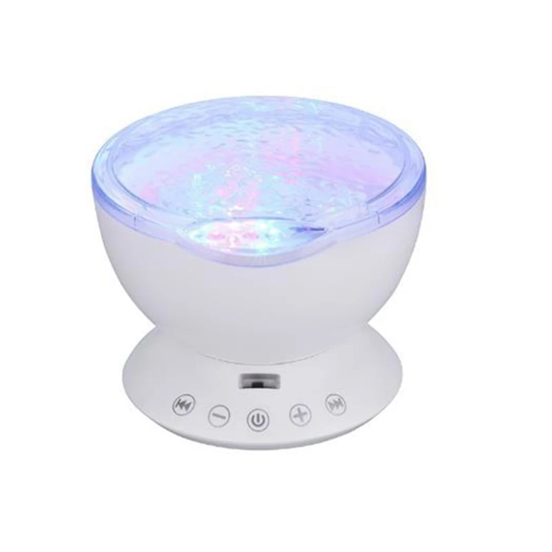 

Ocean Wave Projection Lamp - 12 LED Remote Control Undersea Projector Lamp, 7 Color Changing Music Player for Bedroom