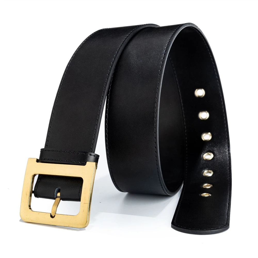 

High Quality Leather Belt Men Two-layer Mens Waist Belt Business Casual Double-sided Bottom Belt For Men 105cm