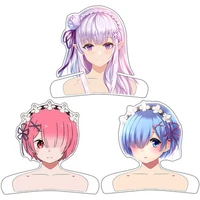 re life in a different world from zero rem clothes hangers anime model toys household clothing store suit hanger model toys