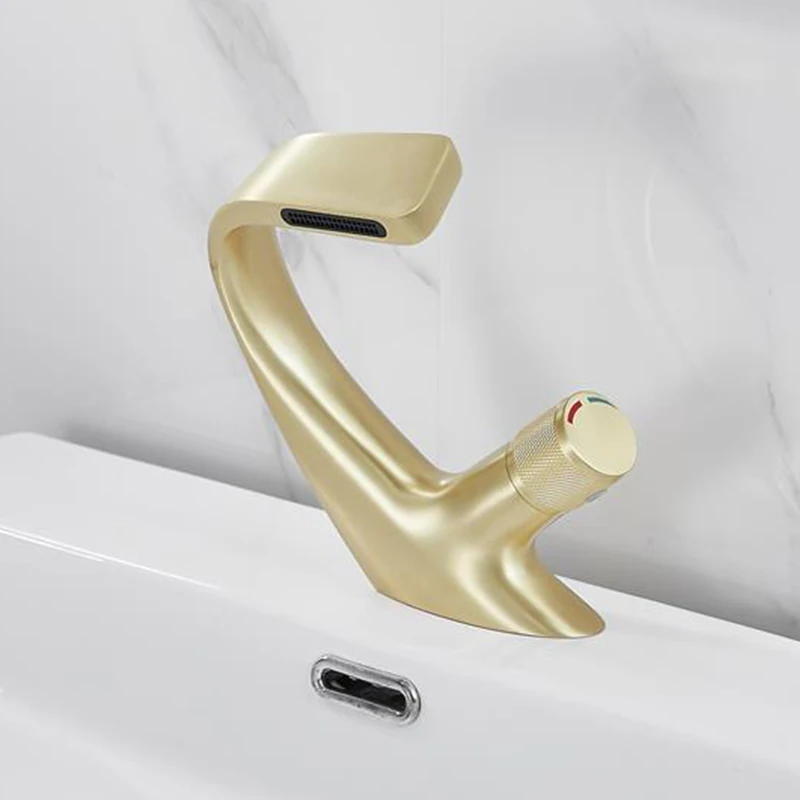 Смеситель для ванной комнаты Azeta AT7816GY Многоцветный кран раковины крепление на