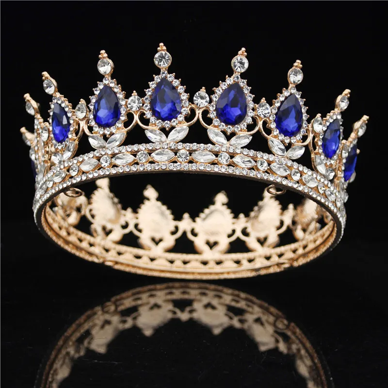 Тиары и короны для женщин золотистые фиолетовые Свадебные украшения выпускного