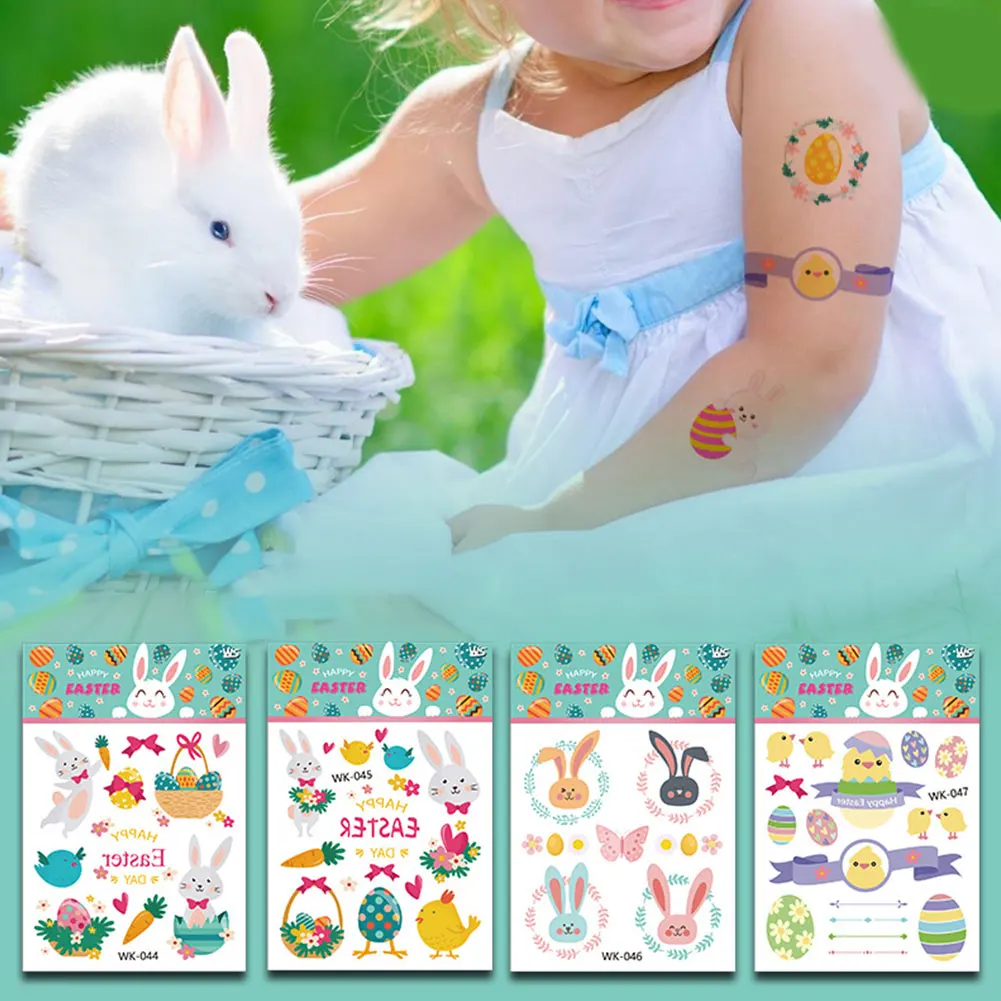 Подарок для детей мультфильм украшения тела Пасхальный фестиваль кролик