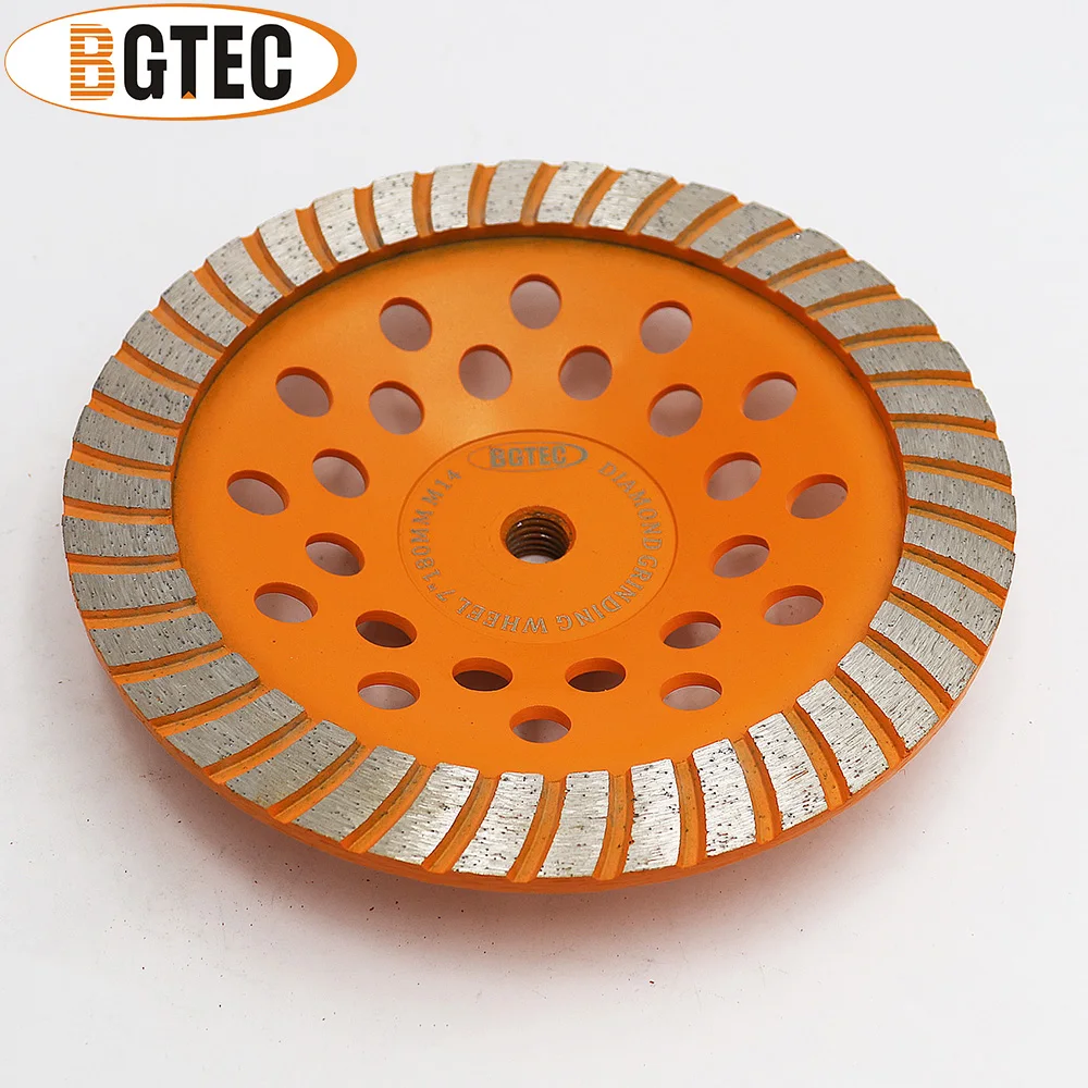 BGTEC 2 шт. 7 дюймов алмазный турбо ряд шлифовальные чашечный шлифовальный круг 180 мм
