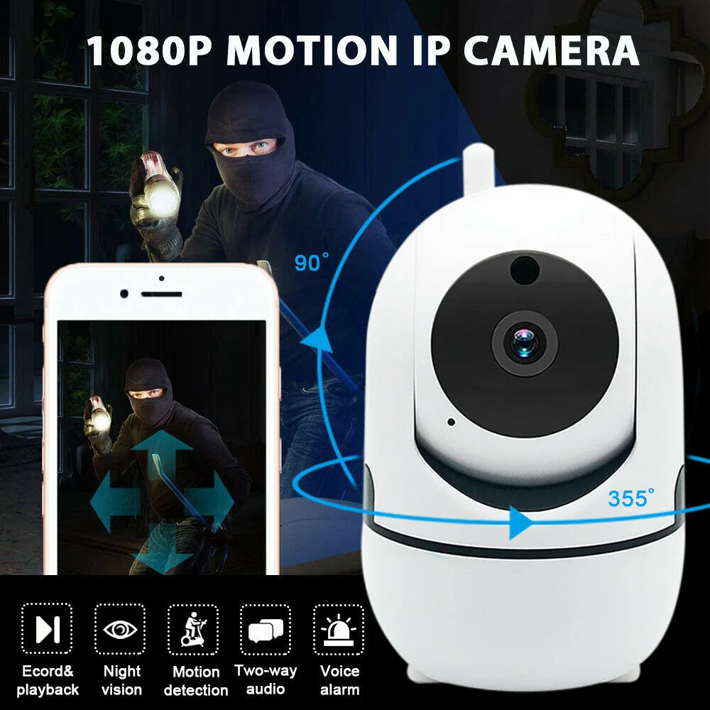 1080P WiFi IP камера сети ИК-вырез панорамирование наклона ночного видения CCTV Pet baby monitor