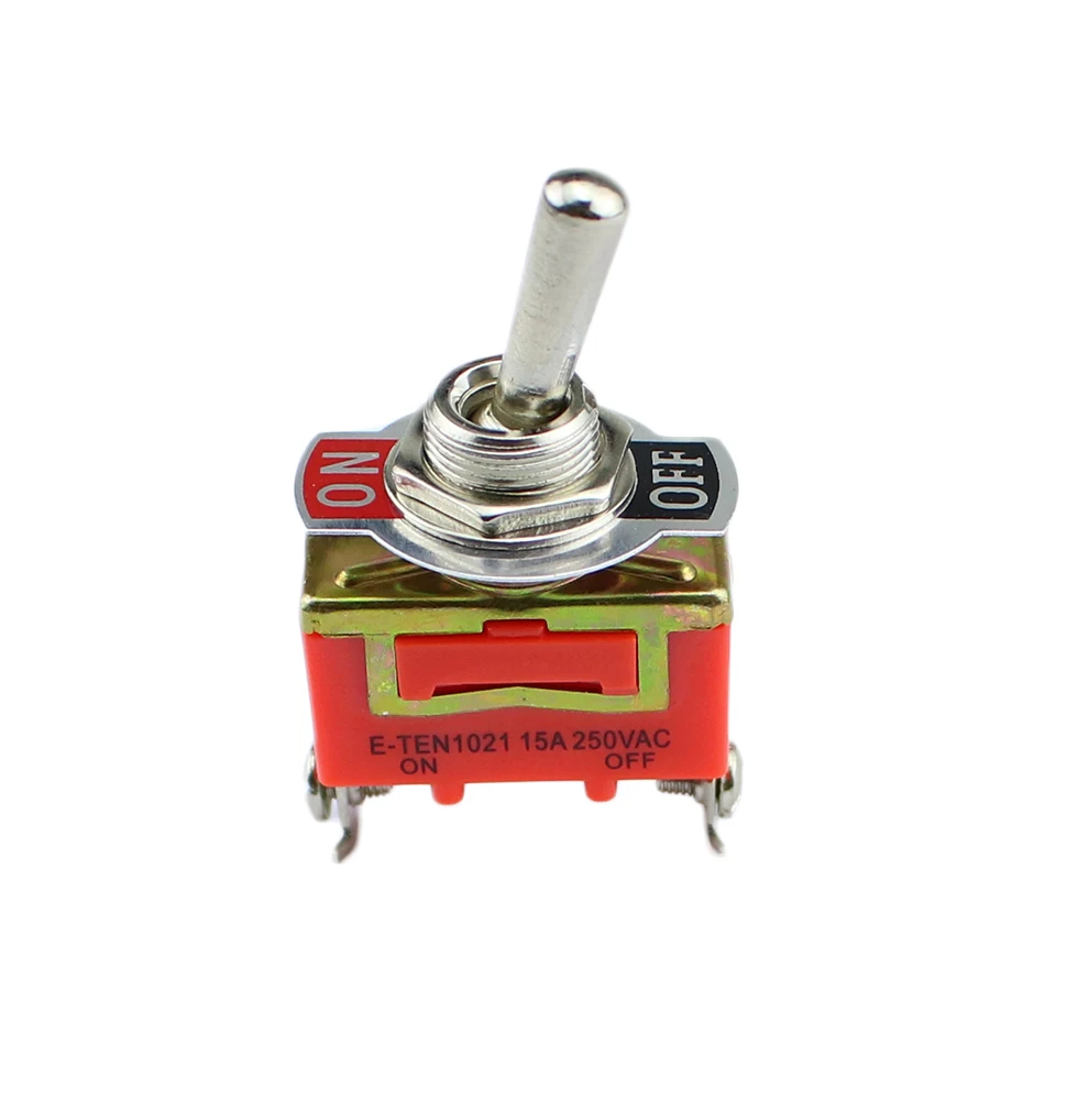 1 шт. AC 250V 15A 2 Pin DPDT On/Off позиции Мини тумблер E TEN1021 оранжевый|dpdt mini switch|dpdt toggle switchdpdt
