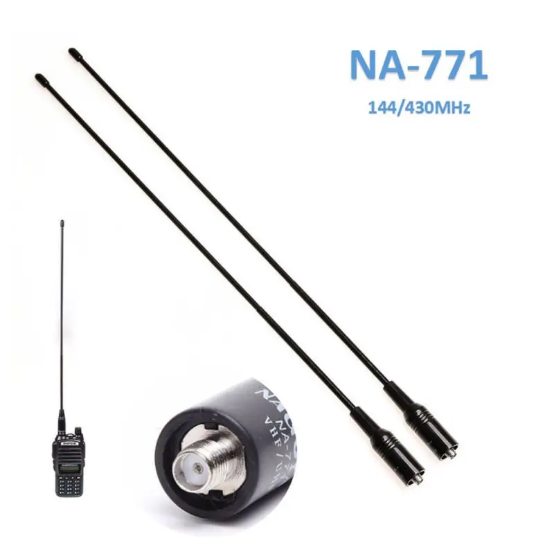 Двухдиапазонная портативная антенна UV 144 МГц Dual NA771 SMA Female Nagoya 10 Вт для Baofeng