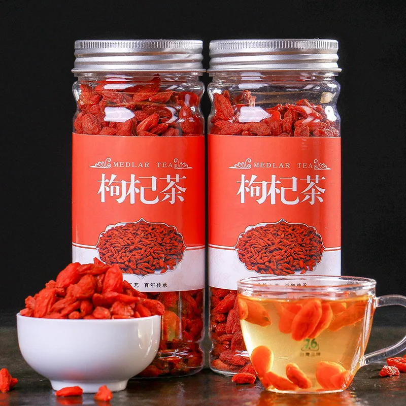 

Natural wild Ningxia Lycium barbarum red chinese wolfberry goqi Strengthen immunity Health and beauty Free Shipping