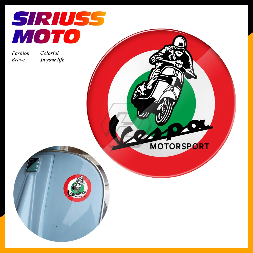 3D наклейка на мотоцикл итальянский флаг чехол для Piaggio Vespa Sprint GTS GTV LX PX GS|Наклейки и