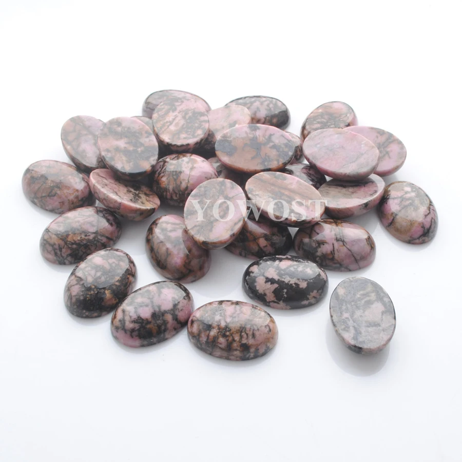 Натуральный Родохрозит драгоценный камень овальный кабошон без отверстия
