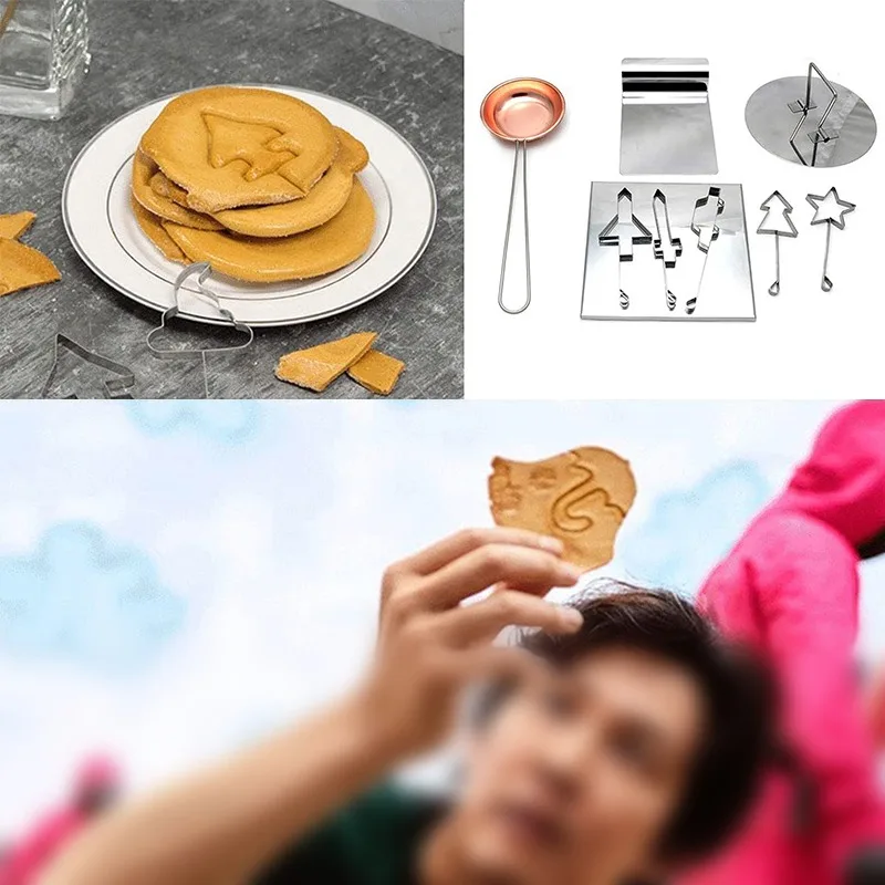

Squid Game Same Style Umbrella Confectionery Candy Mold Squid Game Chocolate Mold Cookie Cake Mold for Baking Desserts Tools