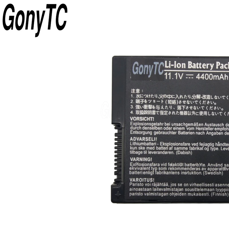 GONYTC A32-F80 Аккумулятор для ноутбука ASUS F80 F80Cr F80s F81 F81E F83 F83Cr F83E F83S F83Se F83T K41 N60 N60D Pro83 Pro86 |