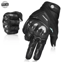 motorcycle gloves men breathable full finger moto gloves carbon fiber protection motocross gloves riding motorbike gloves