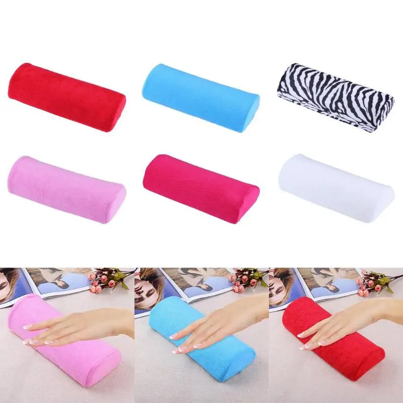 

6 Colors Soft Hand Rests Washable Hand Cushion Sponge Pillow Holder Arm Rests Nail Art Small Manicure Hand Rests Pillow Cushion
