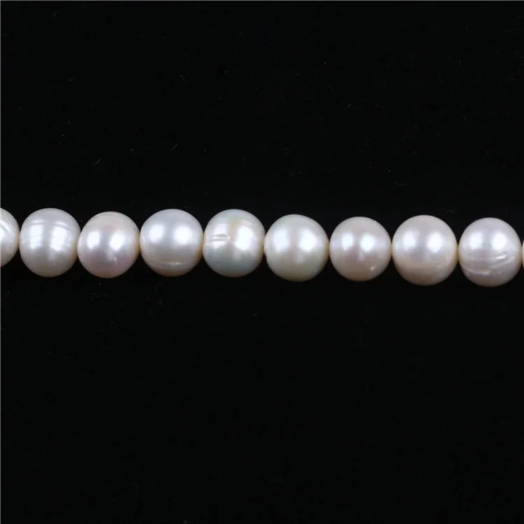 

APDGG Wholesale 5Strands Natural Pearl B Grade 10-11mm potato fresh water pearl strands Loose Beads women lady jewelry DIY
